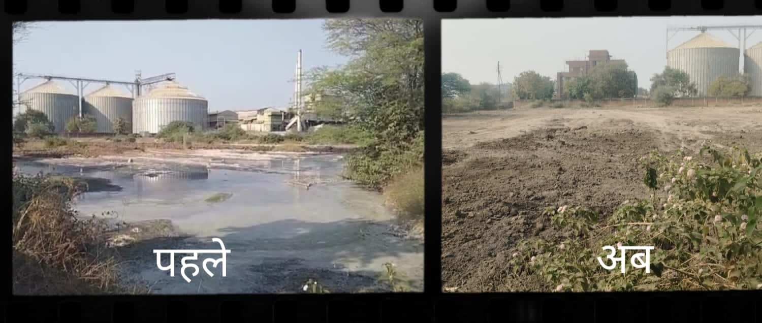 धानुका सोया प्लांट पर PCB जांच के बाद ‘संदिग्ध सफाई’,ग्रामीण बोले—पहली बार रुका गंदा पानी