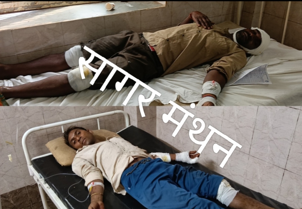 भादवा माता मार्ग पर मजदूरों से भरा टेम्पो पलटा, दो गंभीर घायल,बड़ा हादसा टला