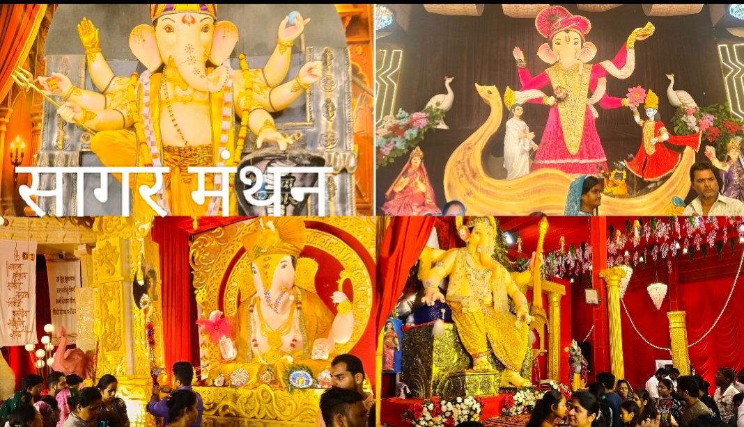 गणपति बप्पा के जयकारों से गूंज रहा नीमच,आकर्षक पंडालों में विराजे प्रथम पूज्य;भक्ति, आस्था और संस्कृति के रंग में रंगा शहर